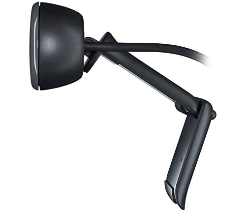 Logitech C270 HD Webcam, HD 720p/30fps, Widescreen HD Video Calling, HD Light Correction, Noise-Reducing Mic, for Skype, FaceTime, Hangouts, WebEx, PC/Mac/Laptop/MacBook/Tablet - Black