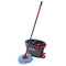 O-Cedar EasyWring RinseClean Microfiber Spin Mop & Bucket Floor Cleaning System with 3 Extra Refills, Grey, (169429)