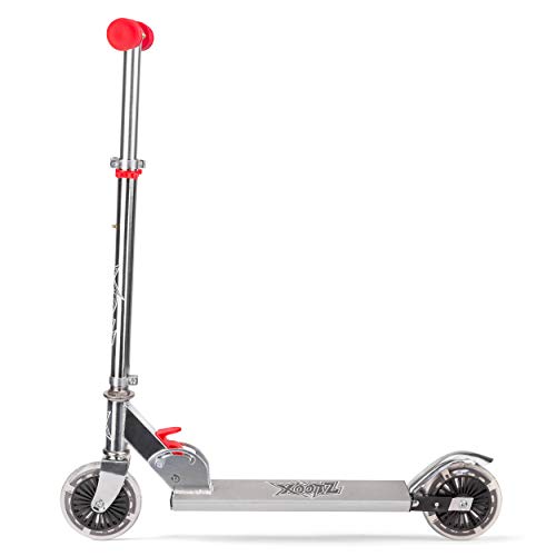 Xootz Kids Folding Scooter with Adjustable Handle Bars and LED Wheels