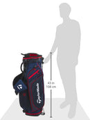 Taylormade N78451 Men's Carry Light, 4-Way Stand Bag, Navy/Red