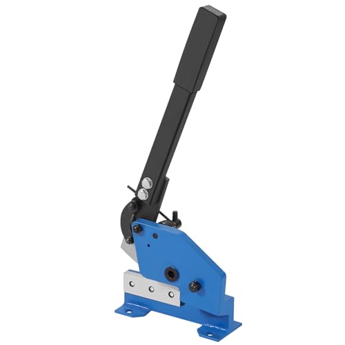 VEVOR Hand Plate Shear 5", Manual Metal Cutter Cutting Thickness1/4 Inch Max, Metal Steel Frame Snip Machine Benchtop 7/16 Inch Rod, for Shear Carbon Steel Plates and Bars