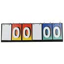 Cosmos Portable Table Top Flip Scoreboard Score Keeper Score Flipper for Basketball Football Soccer Baseball Hockey Multi-Sports Competition, 6 Number Cardboards