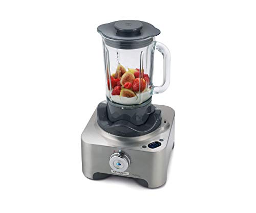 Kenwood Multi-Pro Excel Food Processor, 4L Bowl, 1.6L Thermo-Resist Glass Blender, 6 Attachments, 7 Slicing and Grating Plates, Built in Weighing Scale, 1300 W, FPM910, Silver