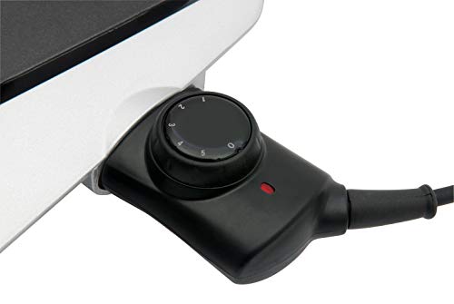 George Foreman GREG10 Griddle, Fast Heat Up to 200 Degrees, Large Grilling Surface, Non-Stock, Variable Temperature Control, Black