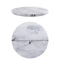 Peohud Marble Cheese Pastry Board, 8" Marble Trivet Cutting Board, Round Dessert Serving Platter for Cake, Fruit, Snacks, Kitchen, Party