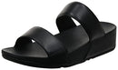 Fitflop Women's LULU Leather Slides Schiebe-Sandalen, All Black, 5 UK, All Black, 5 UK