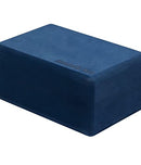 Manduka Yoga Recycled Foam Block - Yoga Prop and Accessory, Comfortable Edges, Lightweight, Firm, Non Slip Recycled Foam, Midnight Blue, 9" x 6" x 4" (22.5 x 15 x 10 cm)(Pack of 2)