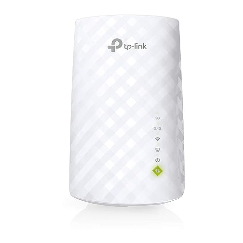 TP-Link AC750 Universal Dual Band Range Extender, Broadband/Wi-Fi Extender, Wi-Fi Booster/Hotspot with Ethernet Port, Plug and Play, Smart Signal Indicator, UK Plug (RE220),White