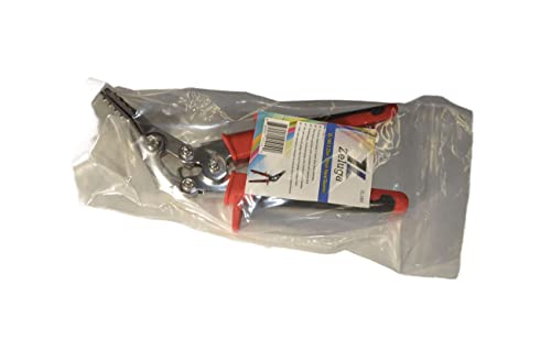 Zeluga ZL180 3.25in. Curverd Jaw Offset Sheet Metal Hand Seamer, Sheet Metal Bender Tools for Flattening Metal, Red/Black