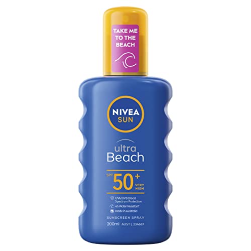 NIVEA SUN Ultra Beach Sunscreen Spray UVA/UVB Protection SPF50+ 200ml