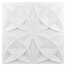 Art3d PVC Drop Ceiling Tiles, Easy Glue-up Panels for Ceiling, Wall Decoration, 60x60 CM, 12 Pcs, White Floral