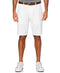 PGA TOUR Men's Flat Front Golf Short with Expandable Waistband, 9" Inseam, Bright White, 42