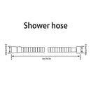 ValueHall Shower Hose Shower Head Hose Extra Long Shower Hose Stainless Steel Replacement Shower Hose with Brass Fittings V7052A