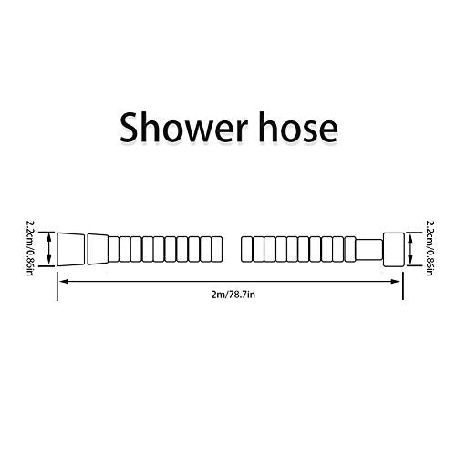 ValueHall Shower Hose Shower Head Hose Extra Long Shower Hose Stainless Steel Replacement Shower Hose with Brass Fittings V7052A