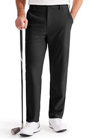 Libin Men's Golf Pants Classic Fit Flat Front Work Dress Pants 31" Stretch Casual Pants Lightweight with Pockets, Black, 36W x 31L