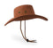 UltraKey Cowboy Hat, Sun Hat Faux Felt Leather Suede Travel Cap Western Hat Outdoor Sun Protect Brown