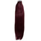 Hair2Heart 10 x 2.5g Premium Tape Straight Human Hair Extension, Burgundy, 50 cm Length