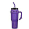 Zibtes 40oz Insulated Tumbler With Lid and Straws, Stainless Steel Double Vacuum Coffee Tumbler With Handle, Keeps Drinks Cold up to 34 Hours or Hot for 12 Hours(Glitter Purple 1 pack)