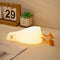 MUID Benson Lying Flat Duck Night Light, LED Squishy Duck Lamp, Cute Light Up Duck, Silicone Dimmable Nursery Nightlight, Rechargeable Bedside Touch Lamp for Breastfeeding, Finn The Duck.