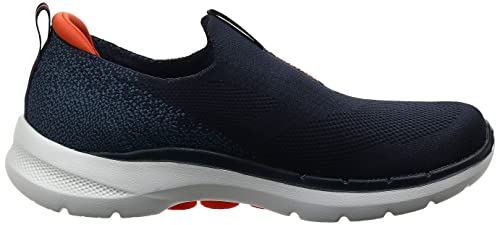 Skechers Go Walk 6-216202, Navy/Orange, 11 Wide