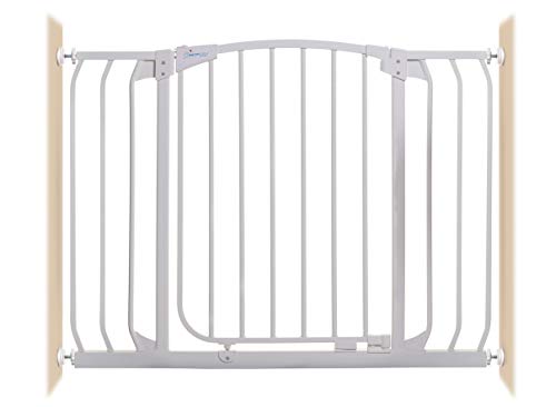 Dreambaby Chelsea Xtra-Wide Hallway Auto-Close Security Gate, White,