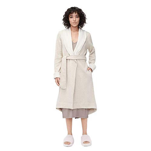 UGG Women's Duffield Ii Robe, Oatmeal Heather, Medium