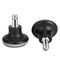 Bell Glides Replacement Office Chair Swivel Caster Wheels to Fixed Stationary Castors, Short Profile Black 5pcs