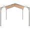 vidaXL Steel Gazebo Pavilion - Durable and Water-Resistant Outdoor Tent Canopy, Beige - Ideal for Parties, Camping, BBQ - Easy Assembly 3x3m