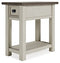 Signature Design by Ashley Bolanburg Farmhouse Chair Side End Table, Light Brown & Whitewash