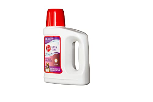 Hoover Paws & Claws Carpet Cleaning Solution, Deep Cleans & Neutralises odours, Deodorises Cat & Dog Messes, Enzyme Action, Sea Mineral, 1 Litre