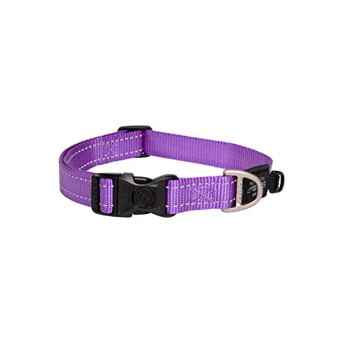 Rogz Classic Reflective Dog Collar Purple Large