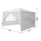 OGL 3x3m Outdoor Canopy Gazebo Party Wedding Tent Garden Waterproof Marquee w/3 Sidewalls and 1 Door