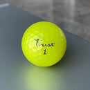 Trust Bison V, Model K5 2020, Urethane Covered, Swing Speed 95-105mph, 3 Piece Golf Ball, 1 Dozen-Yellow