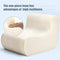 ALIMORDEN Accent Bean Bag Couch, Soft Plush Lounge Chair Lazy Leisure Sofa for Living Room, Bedroom, Salon, Office, Champagne