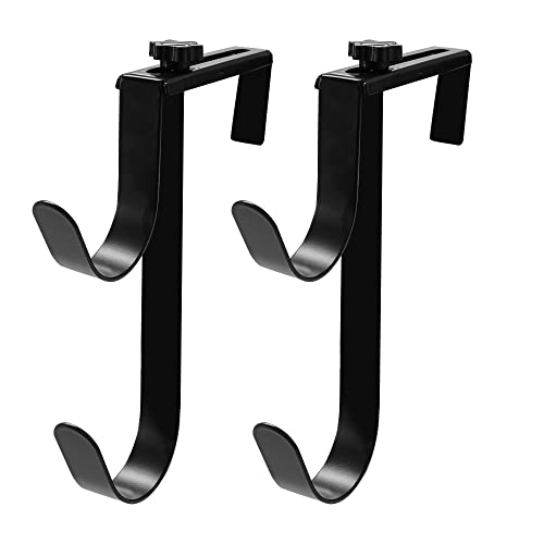 Zhitaoxun Adjustable Aluminum Pool Pole Hanger,Pool Fence Hooks for Pool Poles, 2pcs Swimming Pool Pole Hook,Heavy Duty Fence Hooks for Pool Hose Pool Skimmer Accessories
