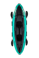 Bestway Hydro Force 2 Person Inflatable Kayak | Ventura Kayak Set with Hand Pump, Paddles and Storage Bag, Turquoise, 86 x 333 x 113 cm