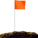 Zozen Marking Flags, Orange Lawn Flags Markers - 50Pack | 15x4x5 Inch, Yard Flags Marking, Marker Flags, Irrigation Flags,Landscape Flags, Sprinkler flags, Match with Measuring Wheel.