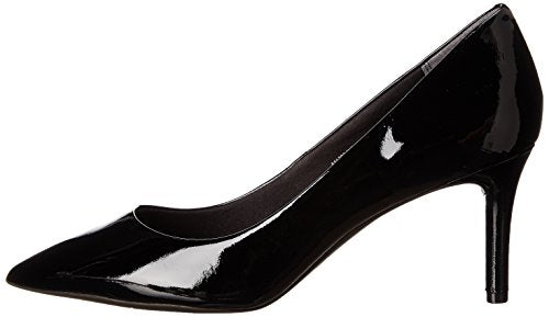 ROCKPORT Women's TM75MMPTH Plain Pump, Black Patent, 8