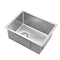 Cefito Kitchen Stainless Steel Sink 34 x 44cm Rectangle Silver Single Bowl Basin Sinks Handmade, Home Laundry, Nano Coated Oil Resistant Waste Strainer Included
