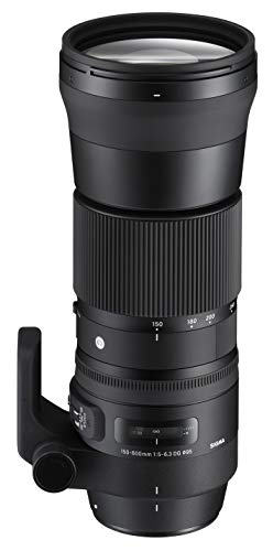 Sigma 4745954 150-600mm f/5-6.3 DG OS Contemporary Optical Lens for Canon, Black