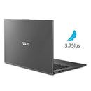 ASUS VivoBook 15 Thin and Light Laptop, 15.6” FHD, Intel i5-1035G1 CPU, 8GB RAM, 512GB SSD, Backlit KB, Fingerprint, Windows 10, Slate Gray, F512JA-AS54