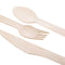 100/Pkt Wooden Cutlery Set - Disposable Biodegradable Eco Knives Forks Spoons