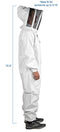 VIVO Professional Large Cotton Full Body Beekeeping Suit with Veil Hood (Bee-V106)