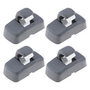 4PCS Car Sun Visor Hook Clips 3B0857561B 21312312231 Compatible with Transporter T4 Van Camper Compatible with Caddy Van MK3 Compatible with Golf MK4 Grey