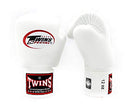 Twins Gloves for Training and Sparring Boxing, Muay Thai, Kickboxing, MMA (White,12 oz)