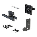 Sdstone Double Sided Gate Latch for Wooden Fence Heavy Duty,Aluminum Swinging Door Latch Gate Hardware,Black