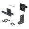 Sdstone Double Sided Gate Latch for Wooden Fence Heavy Duty,Aluminum Swinging Door Latch Gate Hardware,Black