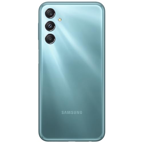Samsung Galaxy M34 5G (Waterfall Blue, 6GB, 128GB Storage) | 120Hz sAMOLED Display | 50MP Triple No Shake Cam | 6000 mAh Battery | 12GB RAM with RAM Plus | Android 13 | Without Charger