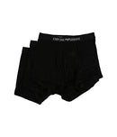 Emporio Armani Men's Cotton Boxer Briefs, 3-Pack, Black, Large