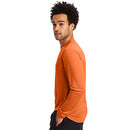 Hanes Men's Long Sleeve Cool DRI T-Shirt UPF 50+, Safety Orange, Large (Pack of 2)